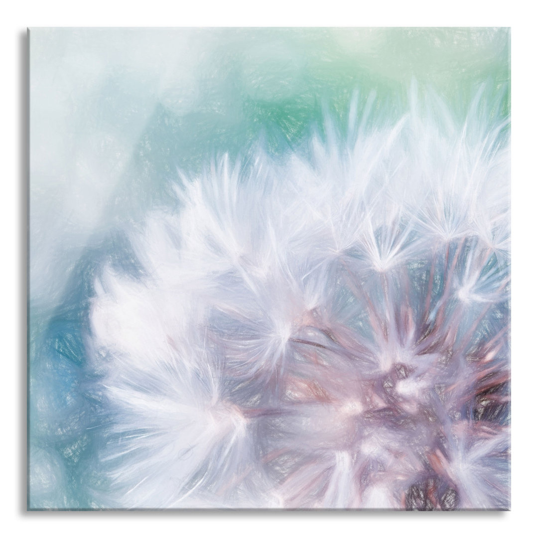 Glasbild Enchanting Dandelions