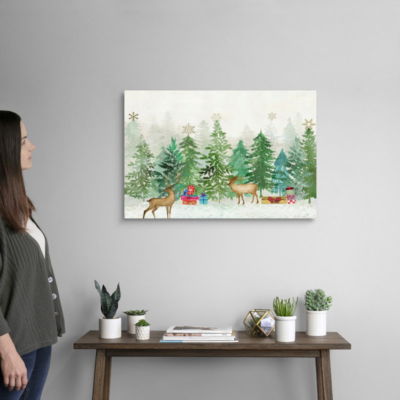 " Magic Of Christmas " Painting Print, Wrapped Canvas, 20" H x 30" W x 1.25" D