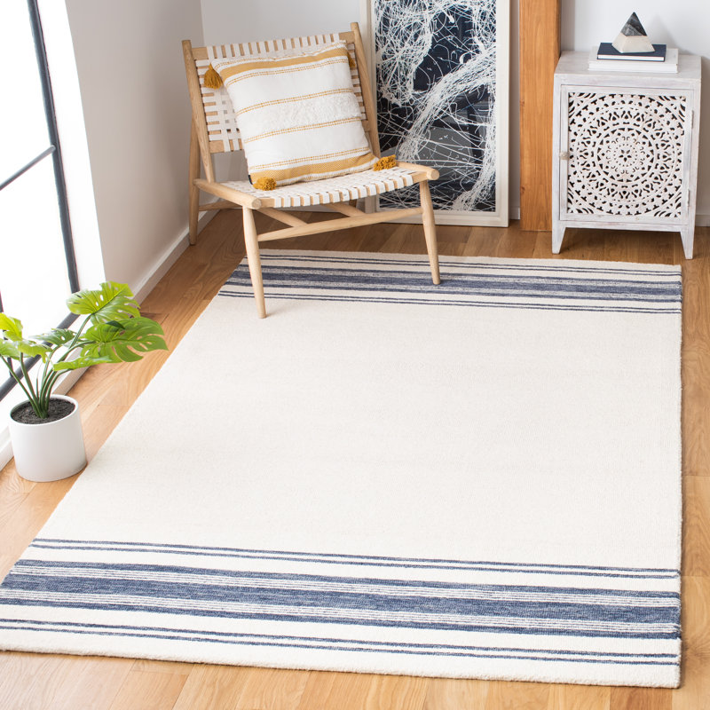Tapis en laine et coton touffeté à la main Handler, Rectangle de 5 pi x 8 pi