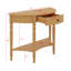 Petite console d'entrée en bois avec tiroir et tablette de rangement-2052653787