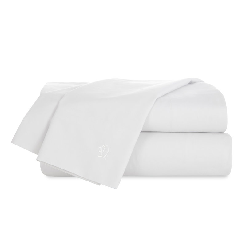 Southern Tide Cotton Twill Sheet Set, Full/Double Sheet Set with 2 Pillowcases, White