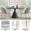 Chaise d'appoint empilable en velours-475028185