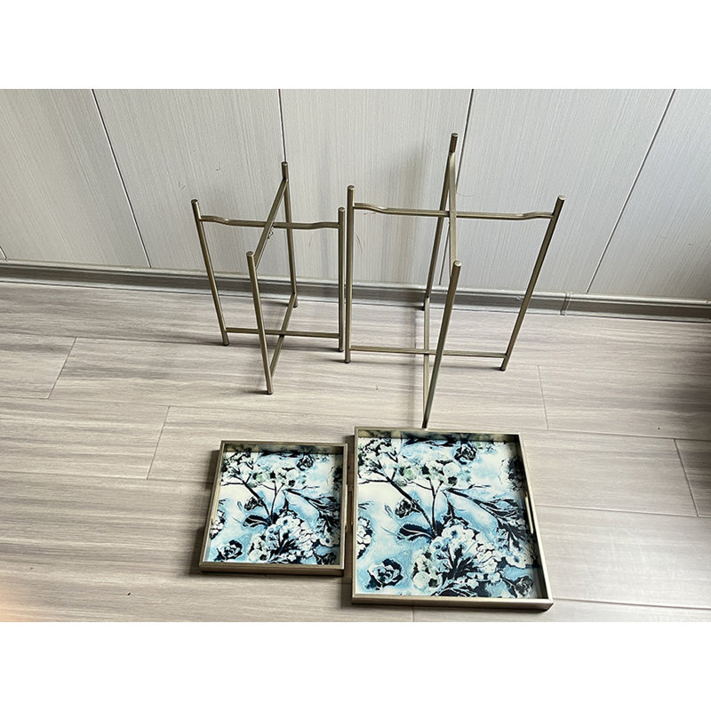 Miamitown Tray Top Side Table Set