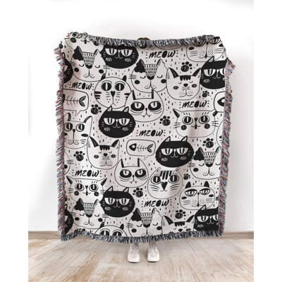 Cat Faces 100% Cotton