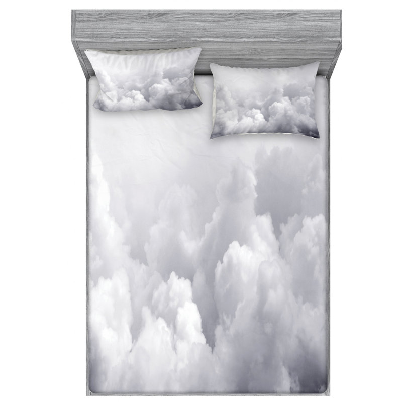 Microfiber Sheet Set, Queen Sheet Set + Fitted Sheet + 2 Pillowcases