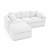 Modular Sectional Sofa with High Resilience Sponge and Chenille Fabric