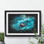 Manta Ray - Picture Frame Graphic Art-62802404-62802407