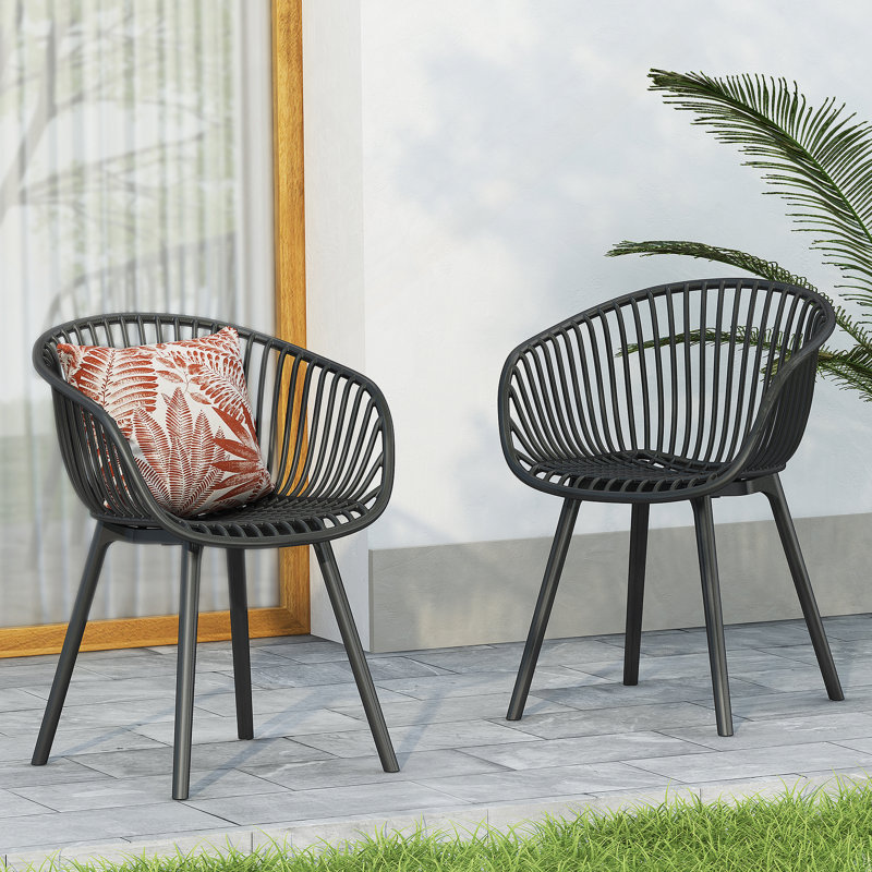 Chaise Mykonos (ensemble de 2), Noir