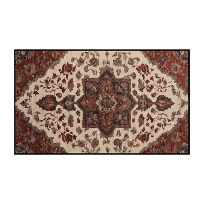 Machine Washable Black Area Rug