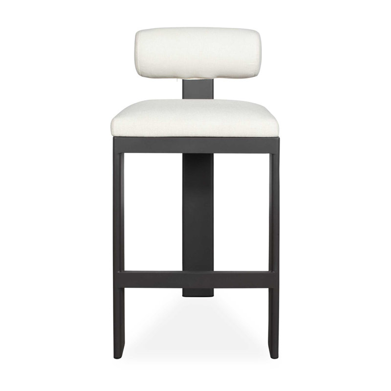  Bolster Back Outdoor Bar Stool, 30"