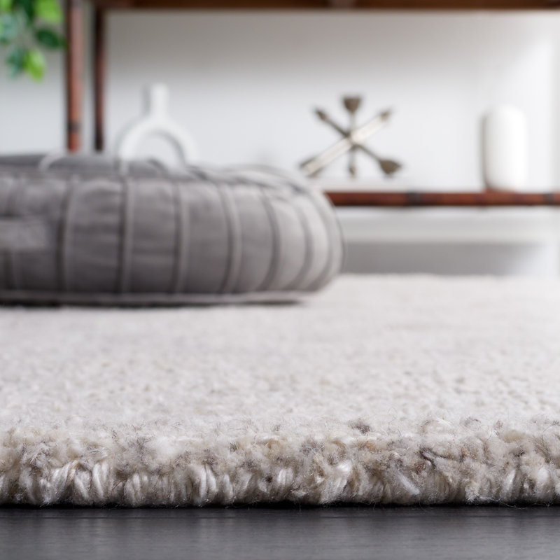Abstract Hand Tufted Performance Rug, Square 6'