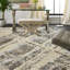 Zumwalt Hand Knotted Wool Abstract Area Rug in Ivory-529932361