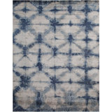 Contemporary One-of-a-Kind Rectangle 7'10" X 9'10" Hand Knotted Area Rug