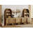 126"W Large Kitchen Hutch Sideboard Buffet Cabinet, Arched Pantry Storage Cabinet With 4 Wood Doors, 6 Drawers And 10 Tier Shelves-1041654611