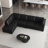 Faux Leather L-Shaped Modular Sectional Sofa-75756248-75756246