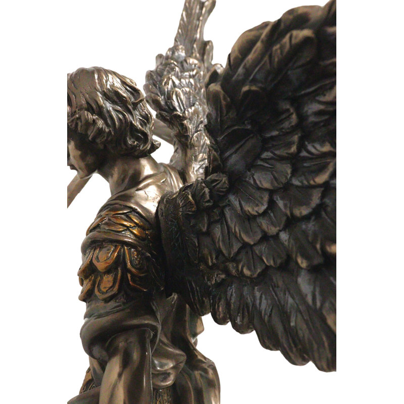 Statue Sancho Grand Saint Michael the Archangel terrassant Satan Lucifer