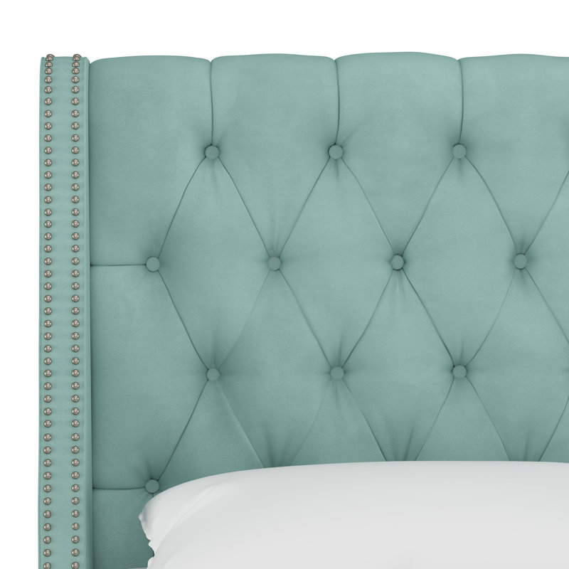 Crosston Upholstered Headboard, California King, Classic Pearl Performance Velvet, Velvet