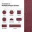 Tapis de couleur canneberge de couleur unie pour animaux de compagnie Furnish My Place-436791994