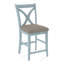Hues Upholstered Stool with Solid Wood Frame-40715604-62149173-86462883