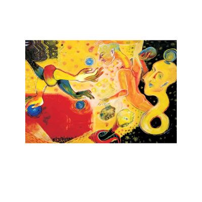 Game Of  | Acrylic Colors On Camlin Canvas | By Krishna Rajendra
