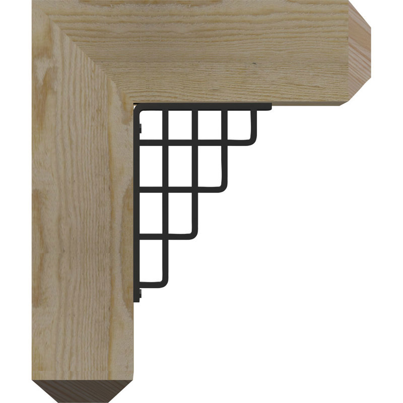 Support simple Ironcrest de 4 po Diane, H 12 po x P 9 1/2 po, Sapin de Douglas de l 3 1/2 po x T 2 po (lisse)