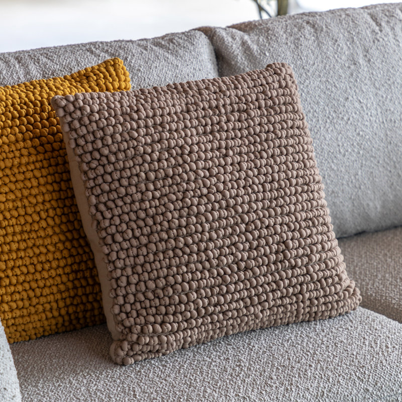Square Cushion, Taupe
