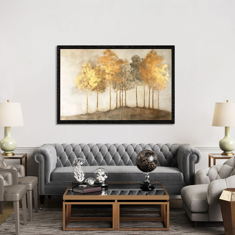 Golden Landscape VI by Willow Studio - Gallery-Wrapped Canvas Giclée on Canvas, Classic Wood, 45.72 cm H x 66.04 cm W