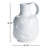 Maz White Ceramic Irregular Handled Vase Small