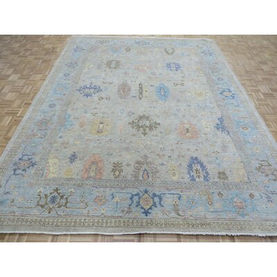 9 X 11'10 Hand Knotted Beige Fine Oushak Peshawar Oriental Rug 144C69639ABB4D08A84FEE470F64EA19 -  Isabelline