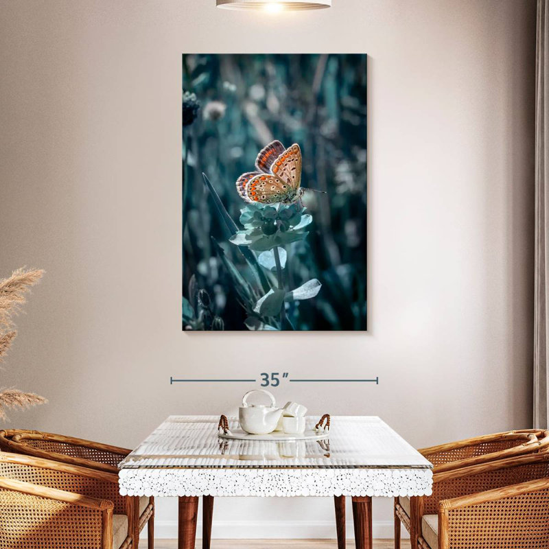 Brampt Butterfly Sundown, 48" H x 32" W