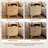 Rhythm Nightstand Set of 2, Bed Side Table Set of 2 with Charging Station, Fluted Wood Night Stand, 25.4'' H X 19.69'' W X 14.96'' D-2016088282-2016088283