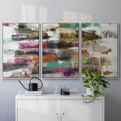 Inertia #3 - Multi Piece Framed Canvas