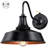 Adainville 12" W Dusk to Dawn Iron Wall Light