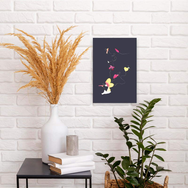 Contemporary Art Abstract Delicate Dreamy Wall Art 1 Piece Wrapped Canvas Wall Art, 30.48 cm H x 20.32 cm W