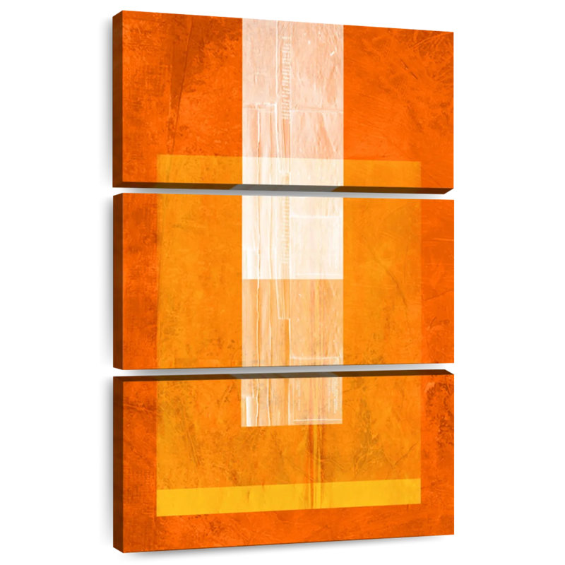 Avery Orange Paper II, 45" H x 28" W