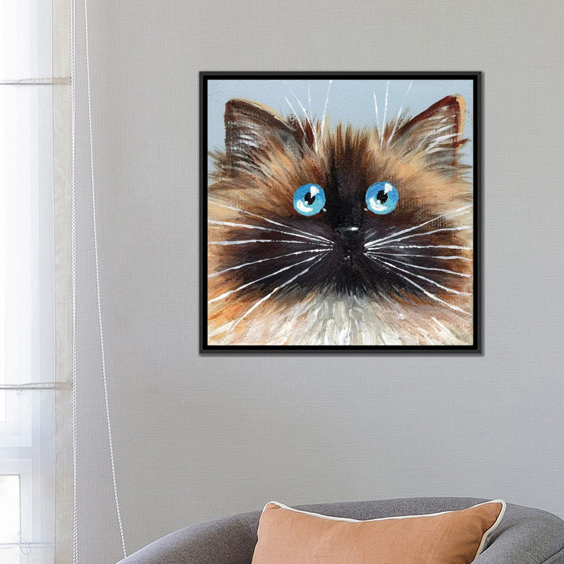 « Choc label point » par Kim Haskins-reproduction d’art, Pas de tapis, H 26 po x l 26 po x P 1,5 po, Toile avec cadre noir