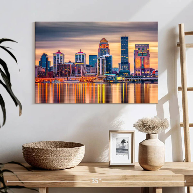 Ravi Louisville Skyline, 16" H x 24" W