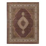 Hand Woven Cotton and Wool Oriental Area Rug
