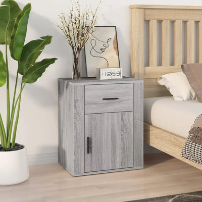 Karinn 50cm W Manufactured Wood Bedside Table