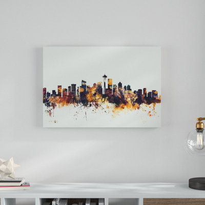 « seattle washington horizon », impression sur toile