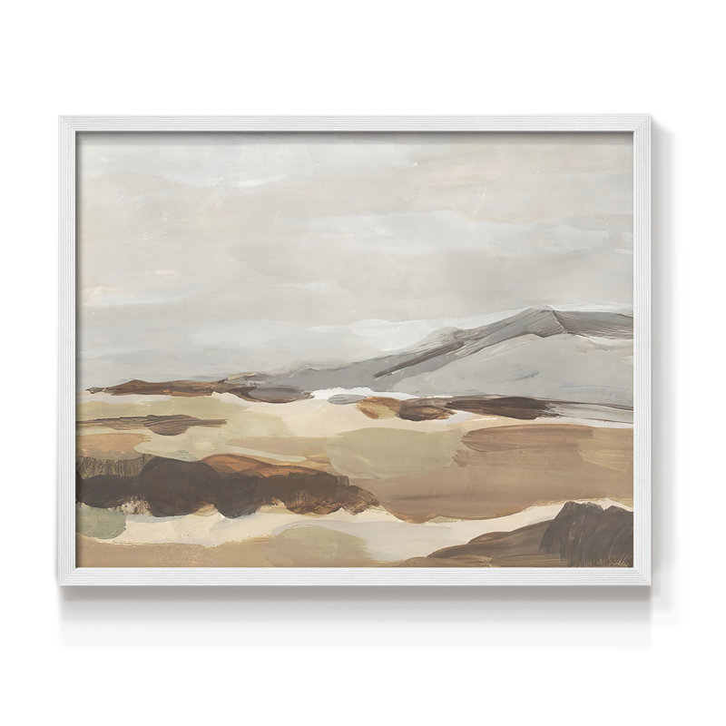 Dusky Mountain I - impression encadrée - réaménageable, H 16 po x l 20 po, Blanc