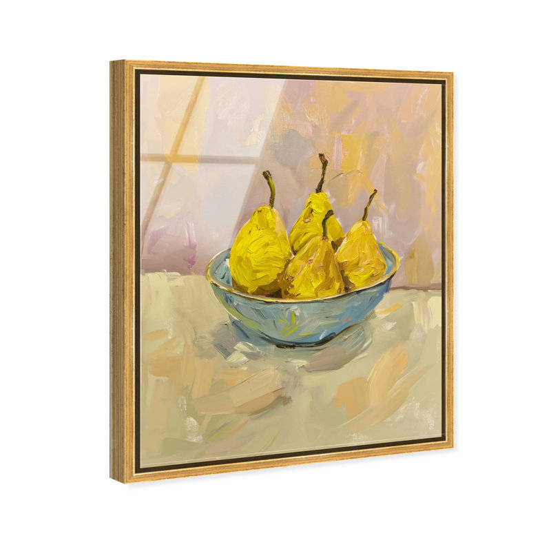 Guava Sunshine Bounty High-Gloss Frameless Acrylic Glass Wall Art Food & Beverages Print by Oliver Gal, Ready to Hang, 16 x 20