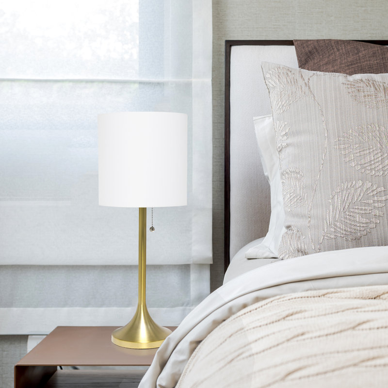 Sommerville Metal Table Lamp, White, Gold