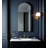 Calogero Stainless Steel Arch Mirror-1927667777