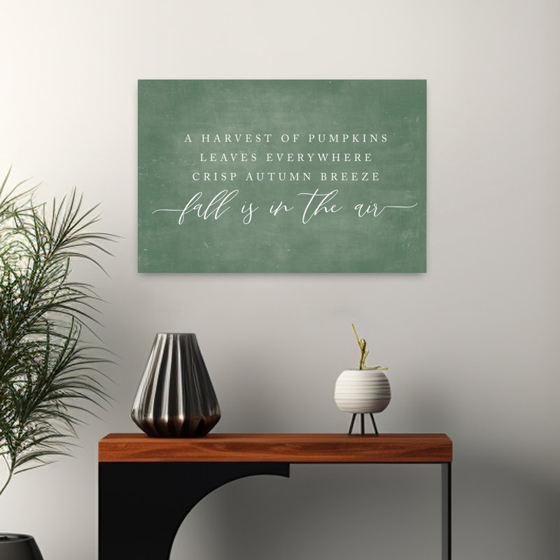 «Fall Is In The Air», art contemporain abstrait, H 16 po x l 24 po