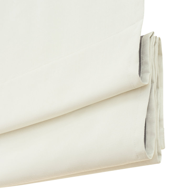 Blackout Roman Shade, Ivory, 36"W x 64"L