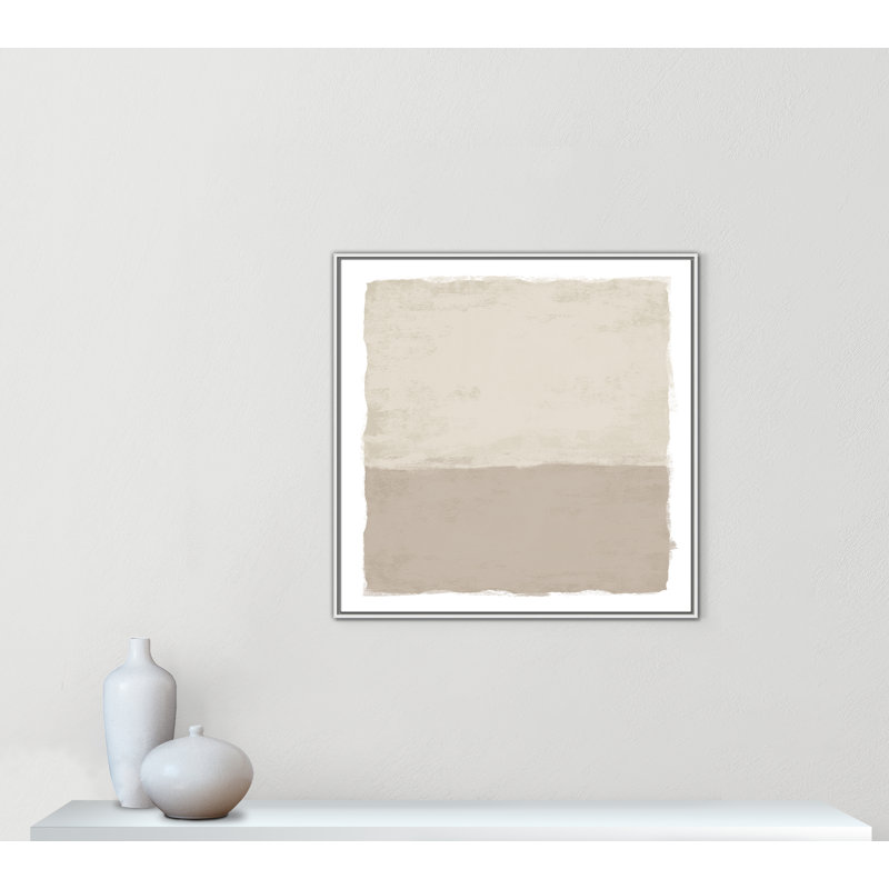 «Silent Sands II» par Natalie Carpentieri, H 37,5 po x l 37,5 po, Blanc