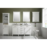 Malcom 60'' Double Bathroom Vanity with Marble Top
