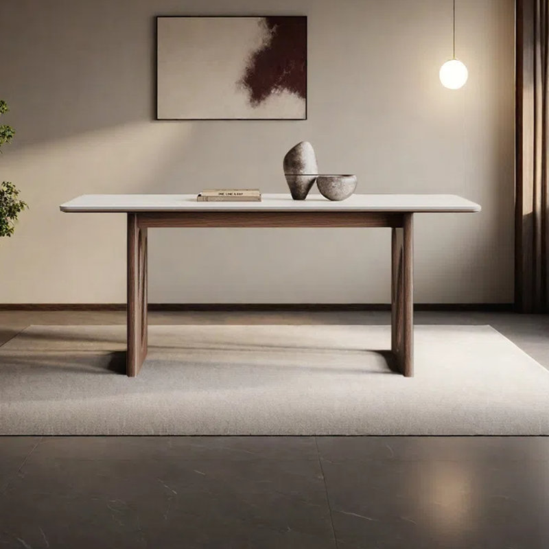 Rectangular home creative dining table, 29.53"H x 70.87"L x 35.43"W