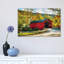 «Covered Bridge and a Curch» - reproduction-52365645-52365657